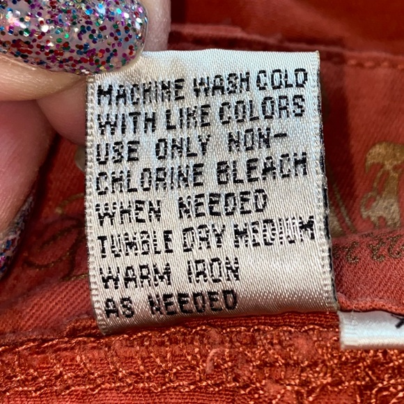 Live A Little Size XL Orange Utility Jacket with Four Pockets with Large Snaps - Picture 2 of 13